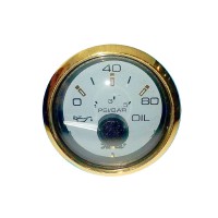 Faria Signature Gold Oil Pressure Gauge 80 PSI - 14502