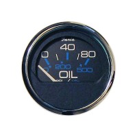 Faria Chesapeake Black Series Oil Pressure Gauge (100 PSI) - 14703