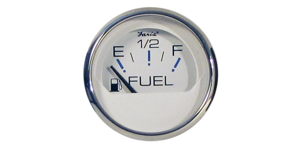 Faria Chesapeake White Fuel Level Gauge - 14801