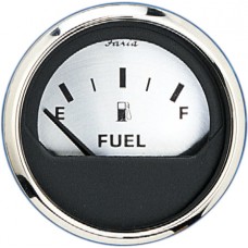 Faria Spun Silver Fuel Level Gauge - 16001