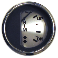 Faria Spun Silver Trim Gauge - 16016