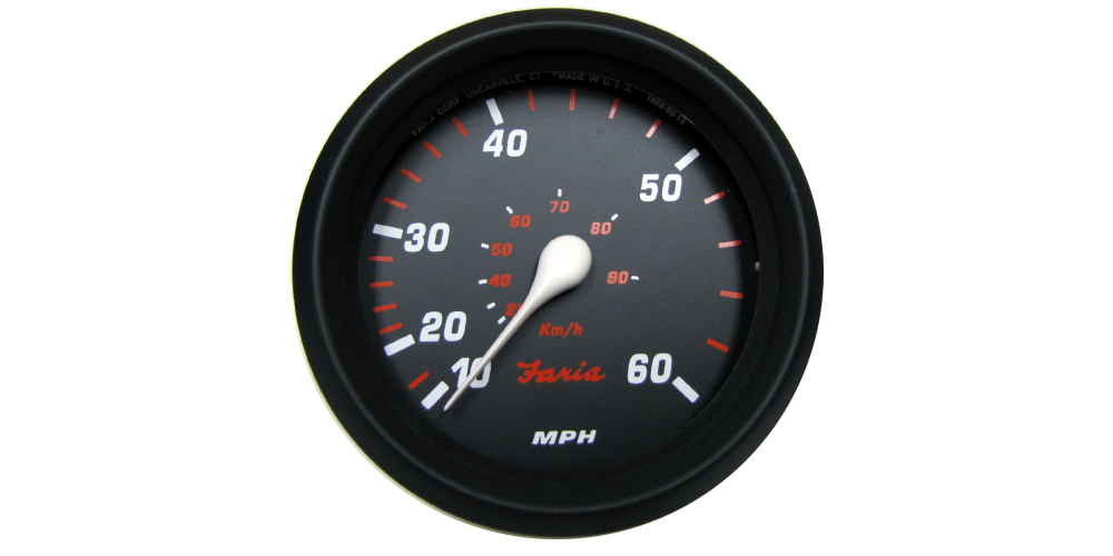 Faria Professional Red Speedometer 60 Mph - 34611