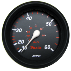 Faria Professional Red Speedometer 60 Mph - 34611