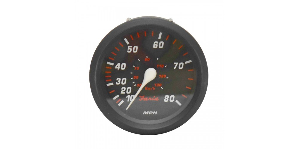 Faria Professional Red Speedometer 80 Mph - 34619