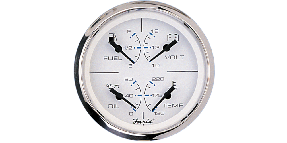 Faria Chesapeake White Stainless Steel Multifunction Instrument - 34851