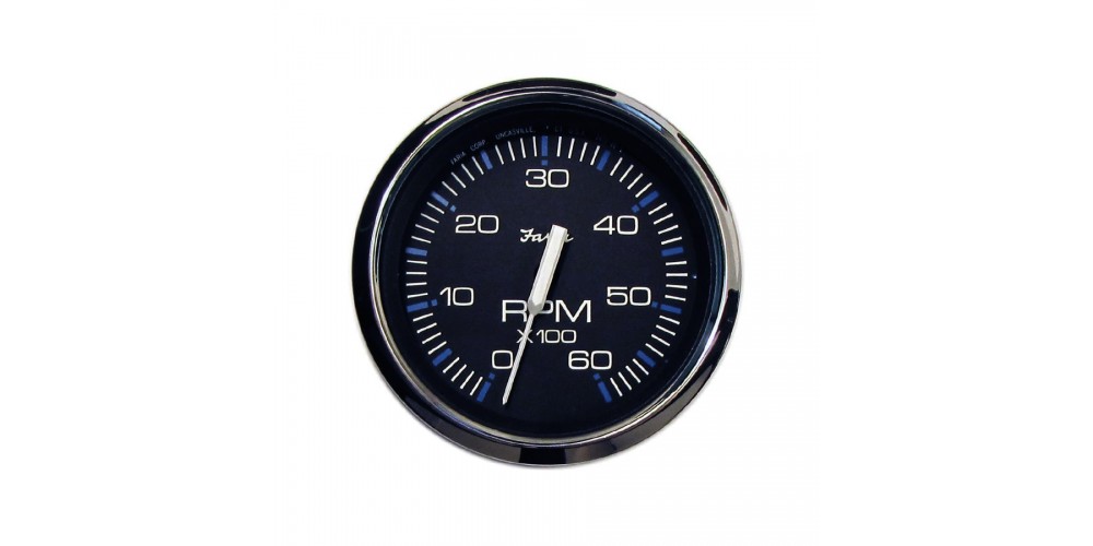 Faria Tachometer 6000 RPM Chesapeake Black - 34707