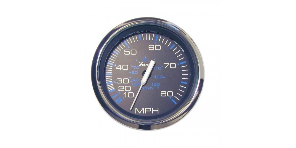 Faria Speedometer 50 Knot Chesapeake Black Stainless Steel - 33722