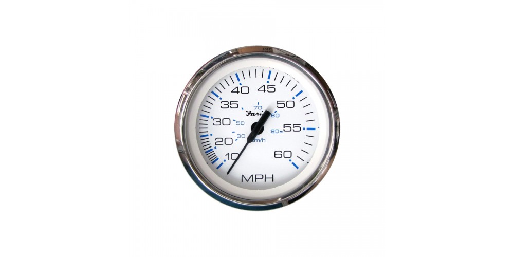 Faria Chesapeake White Speedometer 60 MPH - 34811