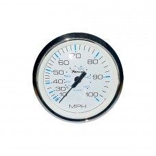 Faria Chesapeake White Stainless Steel Speedometer 100 MPH - 33820