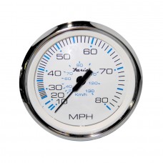 Faria Chesapeake White Speedometer 80 MPH - 34819