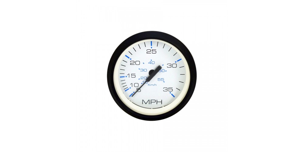 Faria Chesapeake White Speedometer 35 MPH - 34810