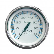 Faria Tachometer 7000 RPM Chesapeake White - 34817