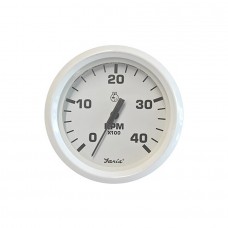 Faria Tachometer 4000 RPM Dress White - 33142