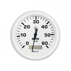 Faria Tachometer with Hourmeter 6000 RPM Dress White - 33132