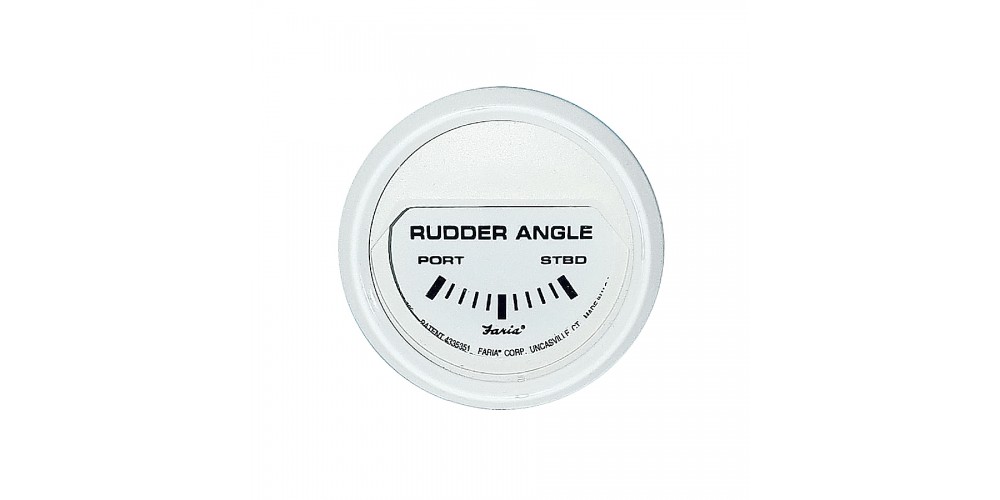 Faria Dress White Series Rudder Angle Indicator - 13143