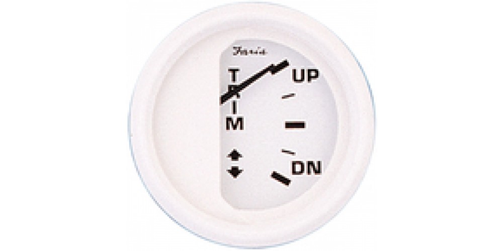 Faria Trim Gauge Yamaha Dress White - 13190