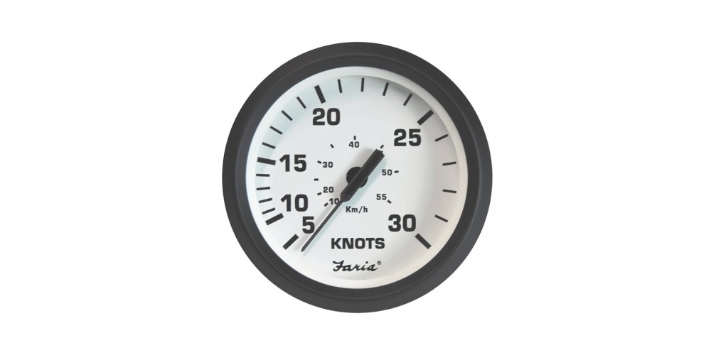 Faria Euro White Speedometer 30 KNOTS - 32918