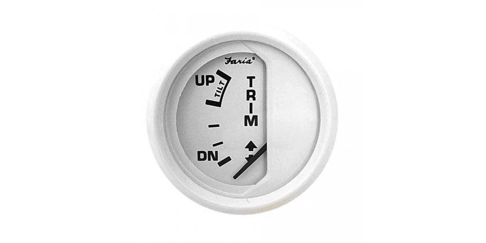 Faria 2" Trim Gauge Cobra-SX White - FAR13124