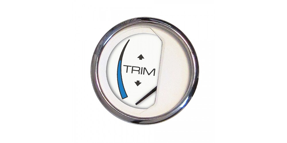 Faria Chesapeake White Stainless Steel Trim Gauge (OMG Cobra/Volvo SX) - FAR13808