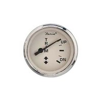 Faria Euro Beige Stainless Steel Trim Gauge Yamaha Merc/Volvo - FAR15128