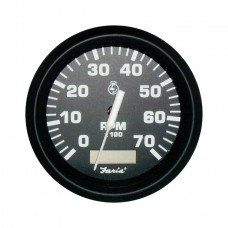 Faria Euro Tachometer w/ Hourmeter 0-7000 RPM - FAR32840