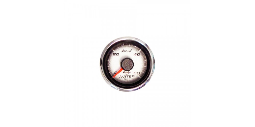 Faria Digital Black Fade Water Pressure Gauge 60 PSI (MG Digital) - GE0168