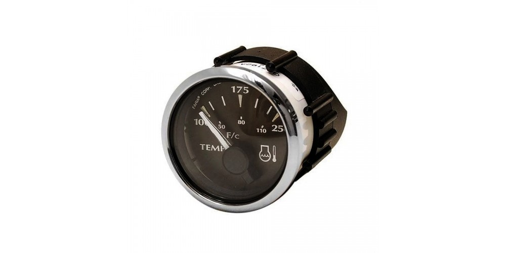 Faria Temperature Gauge Black/Silver - GP7192