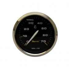 Faria Tachometer 6000 RPM Kronos Black - TC9451A