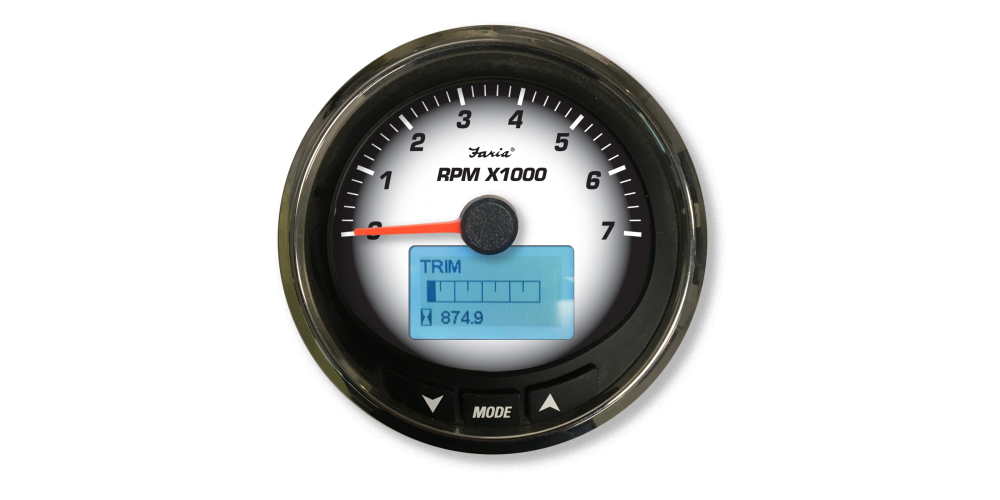 Faria Black Fade Series Tachometer 7000 RPM - MGT017