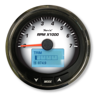 Faria Black Fade Series Tachometer 7000 RPM - MGT017