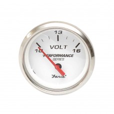 Faria Voltmeter 10-16V Performance SS - 18005