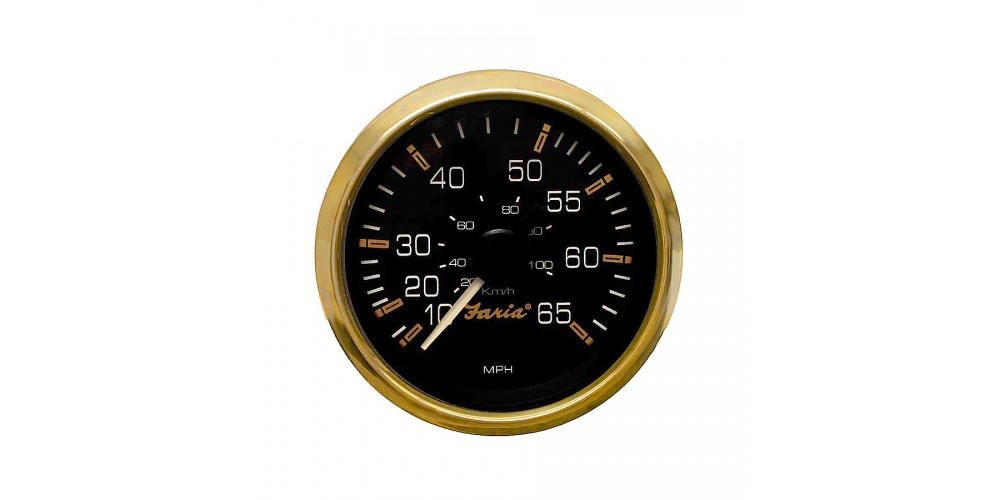 Faria Regal Gold Speedometer 65 MPH - 37010