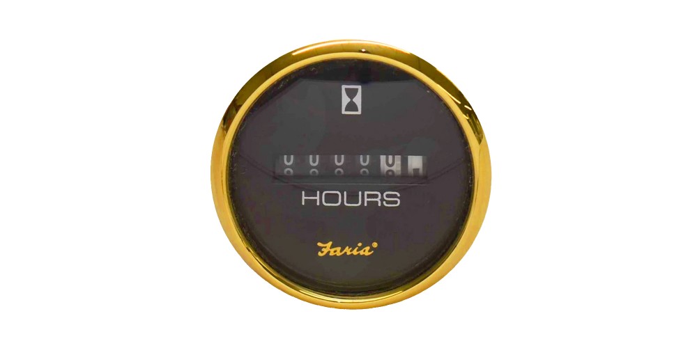 Faria Hourmeter Regal Gold - 17020