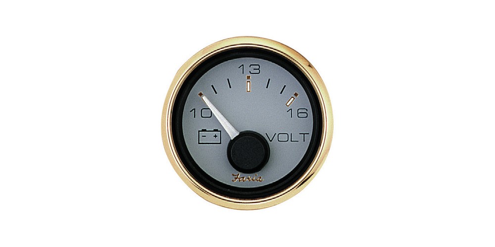 Faria Voltmeter 20-30 VDC Signature Gold - 14560