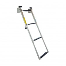 Garelick Stainless Steel Telescoping Transom Ladder 4-Step