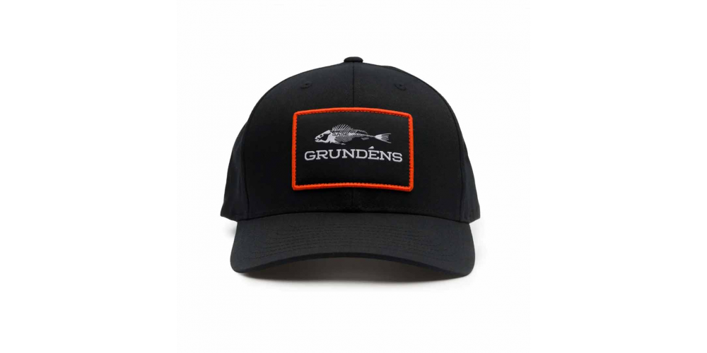 Grundens Fish Bones Trucker 312 Hat Black/Charcoal One Size - 50254