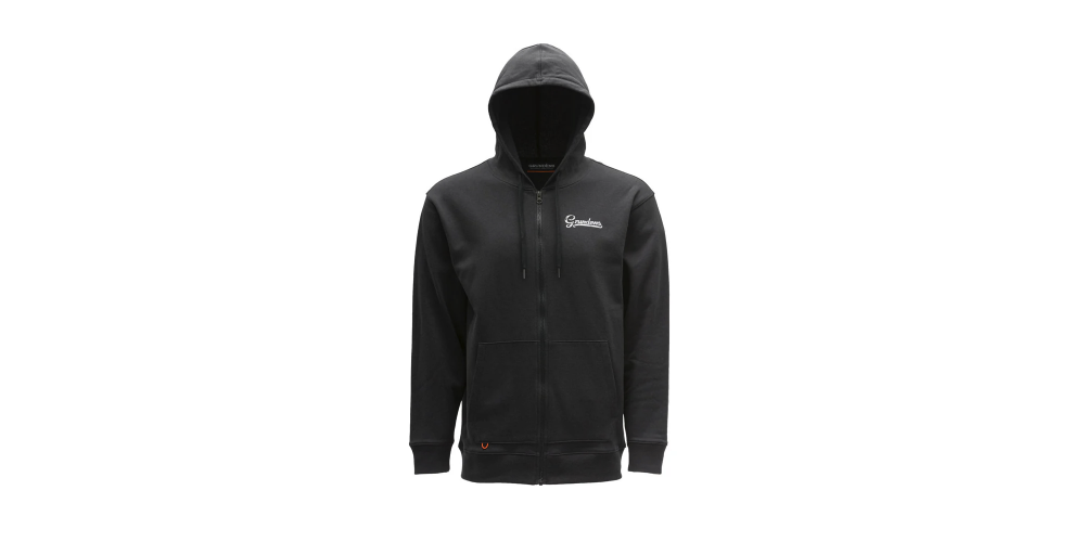 Grundens Grit Full Zip Hoodie Solid Black Size 3XL - 50258