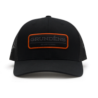 Grundens We Are Fishing Trucker Hat Solid Black One Size - 50286