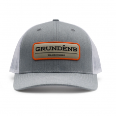 Grundens We Are Fishing Trucker Hat Heather Grey/White One Size - 50286