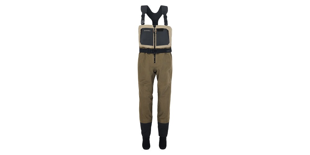 Grundens Boundary Gore-Tex Zip Stockingfoot Wader Stone/Otter Size XL (12-13) - 90001-356