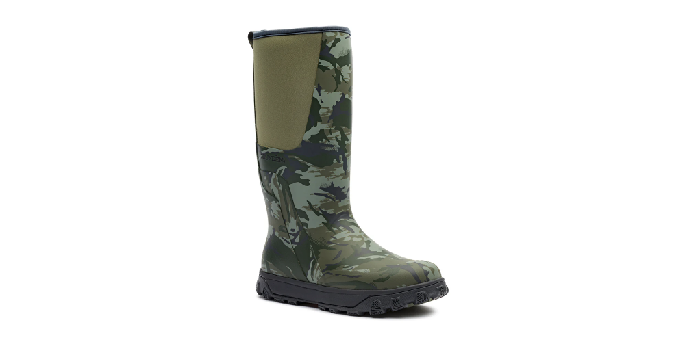 Grundens Deviation Tall Boot Refraction Camo Green Size 10 - 60031-342