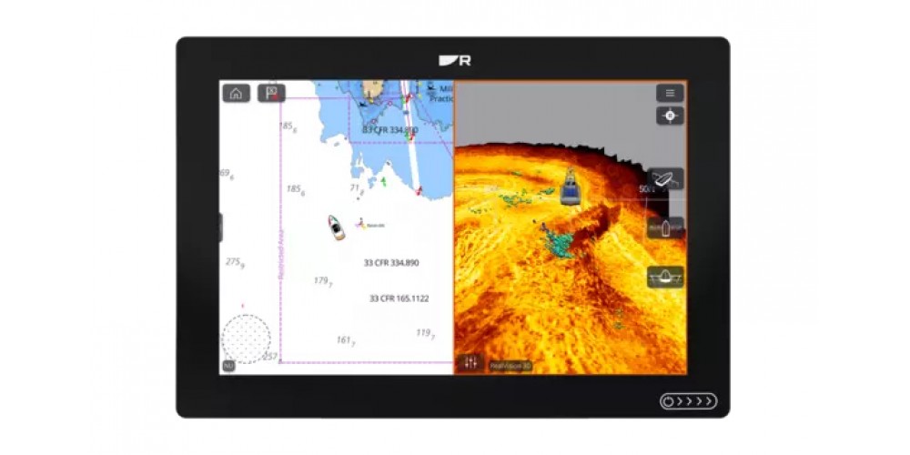 Raymarine AXIOM+ 12 RV Lighthouse Charts North America Multi-function 12” Display Includes RV-100 Transducer with North America Navionics+ Chart - E70639-03-102