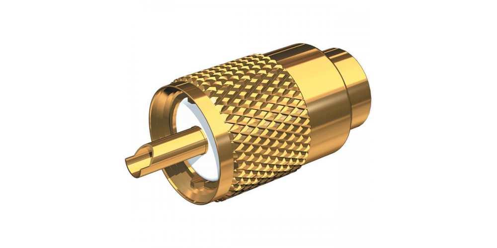 Shakespeare Coaxial Connector w/ DooDad Gold