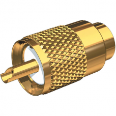 Shakespeare Coaxial Connector w/ DooDad Gold