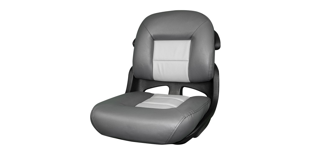 Tempress Fisherman's Armless Low-Back Helm Seat - Charcoal/Gray - 56102