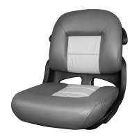 Tempress Fisherman's Armless Low-Back Helm Seat - Charcoal/Gray - 56102