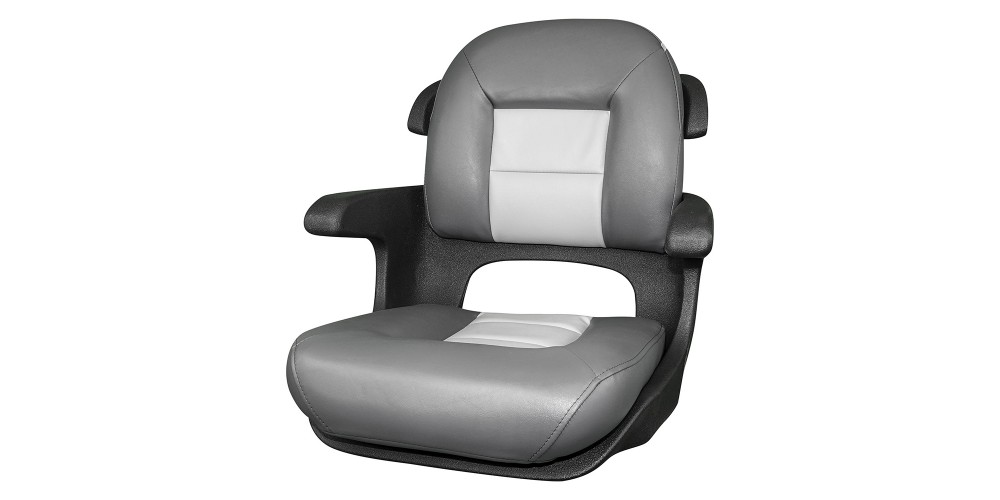 Tempress Elite Helm Low-Back Boat Seat Charcoal/Gray - 57027