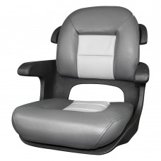 Tempress Elite Helm Low-Back Boat Seat Charcoal/Gray - 57027