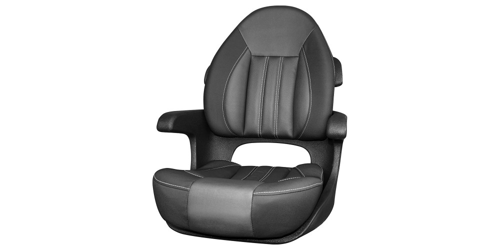 Tempress Probax Captains Boat Seat Black Charcoal Carbon 68360