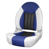 Tempress Probax Orthopedic Boat Seat White/Blue/Carbon - 68455